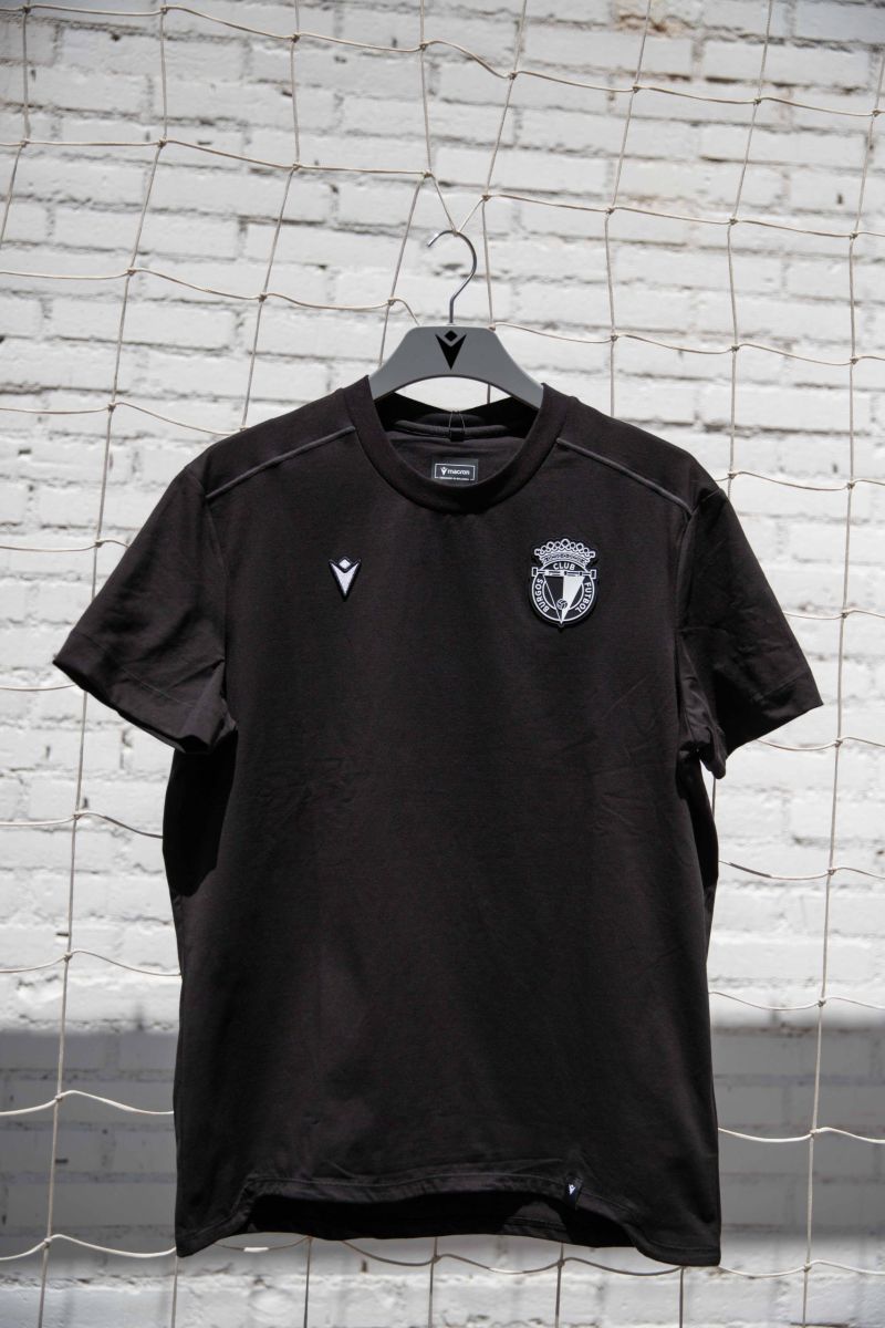 Camiseta Paseo Negro Adulto Burgos CF