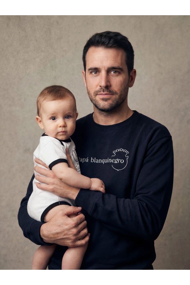 Sudadera Papá blanquinegro