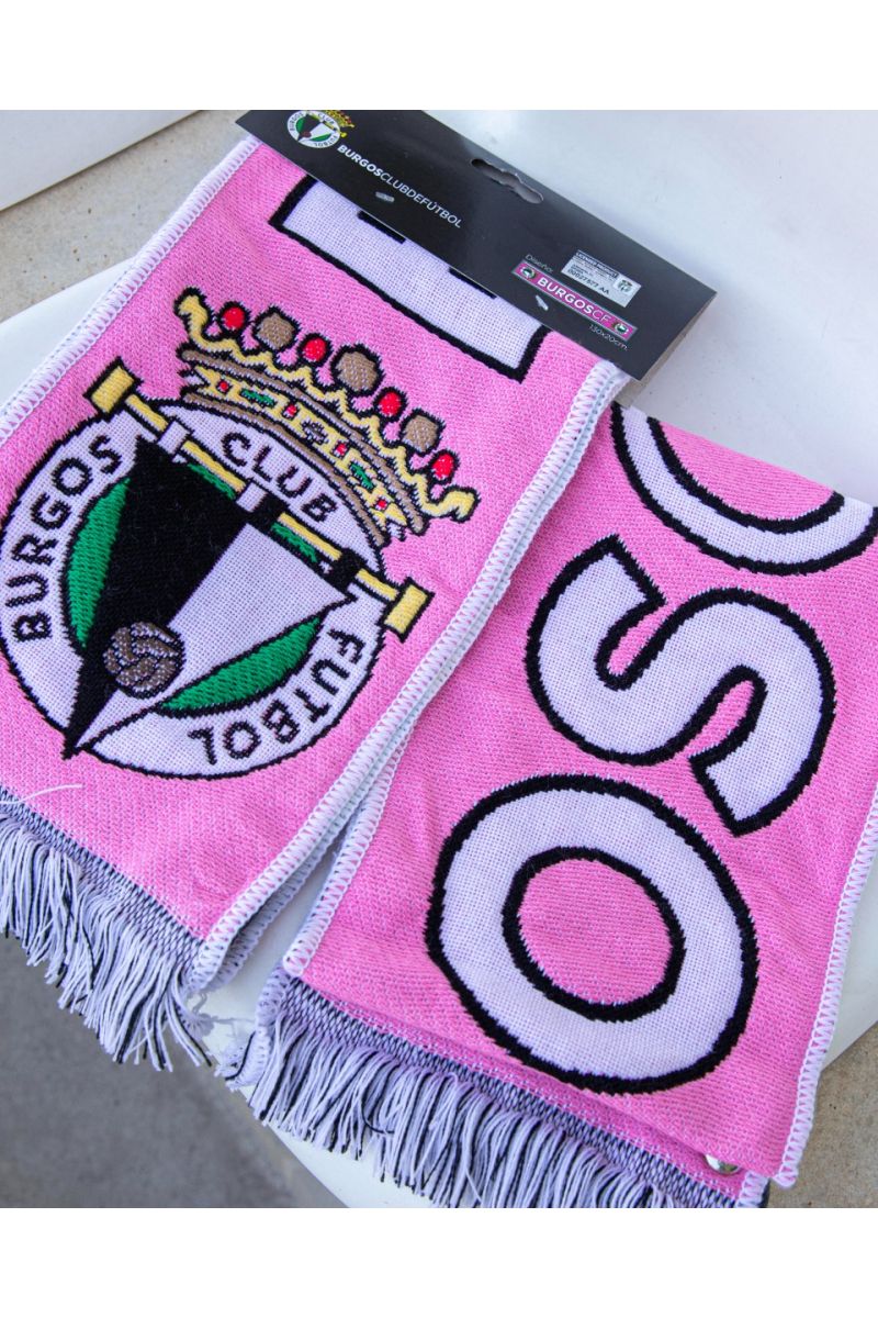 Bufanda rosa Burgos Club de Fútbol