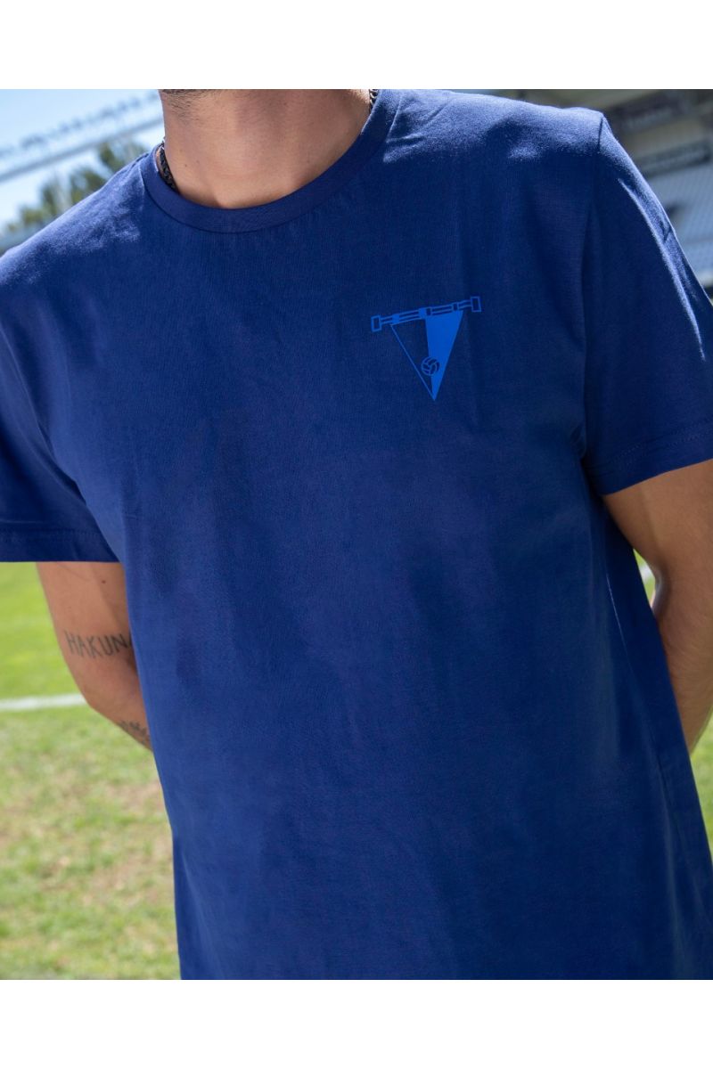 Camiseta azul banderin